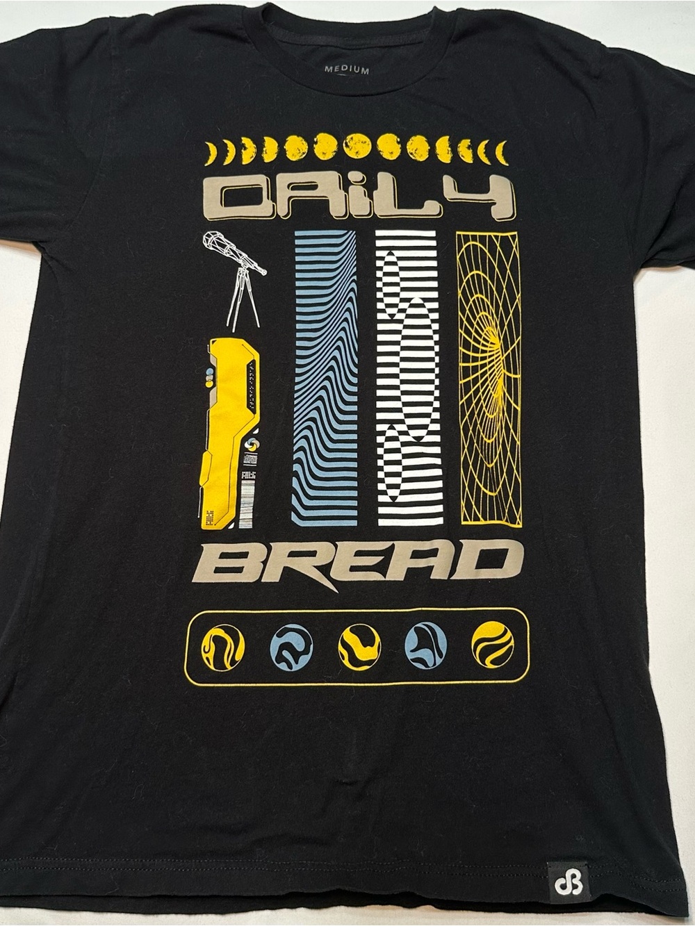Title: Official Daily Bread Music Invisible Cinema Tour Graphic Tee Medium